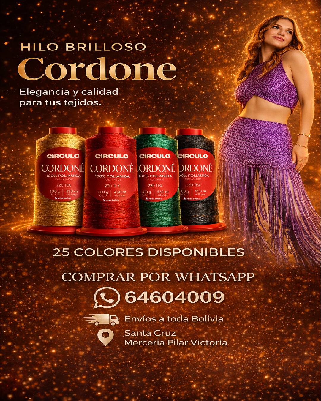 Colores disponibles de Cordone