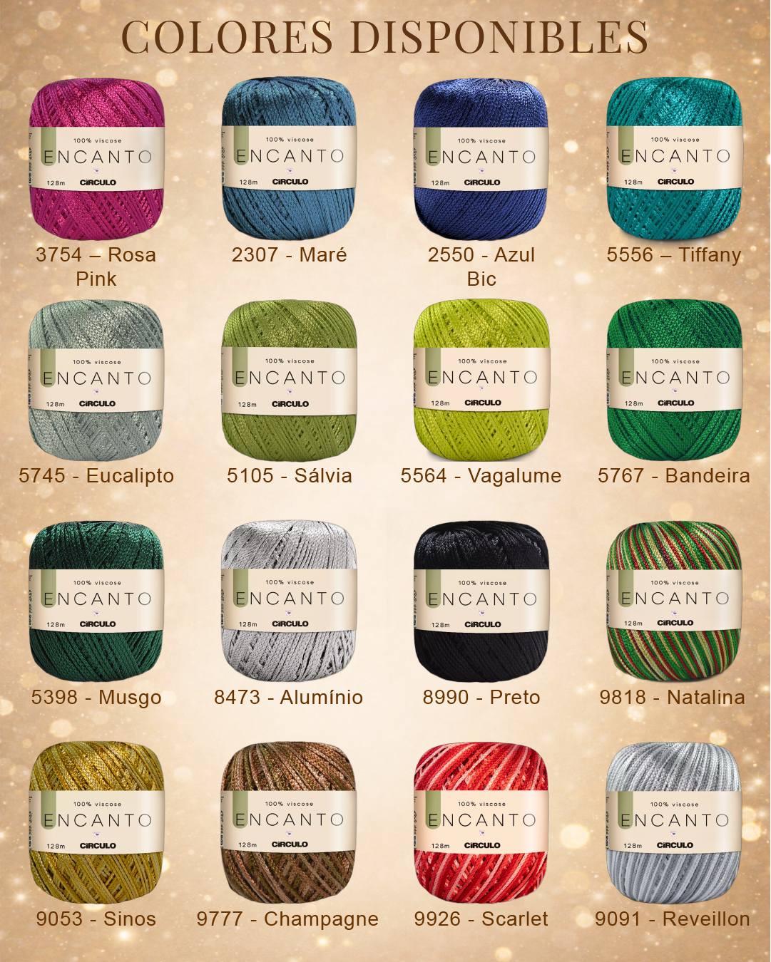 Colores disponibles de Encanto