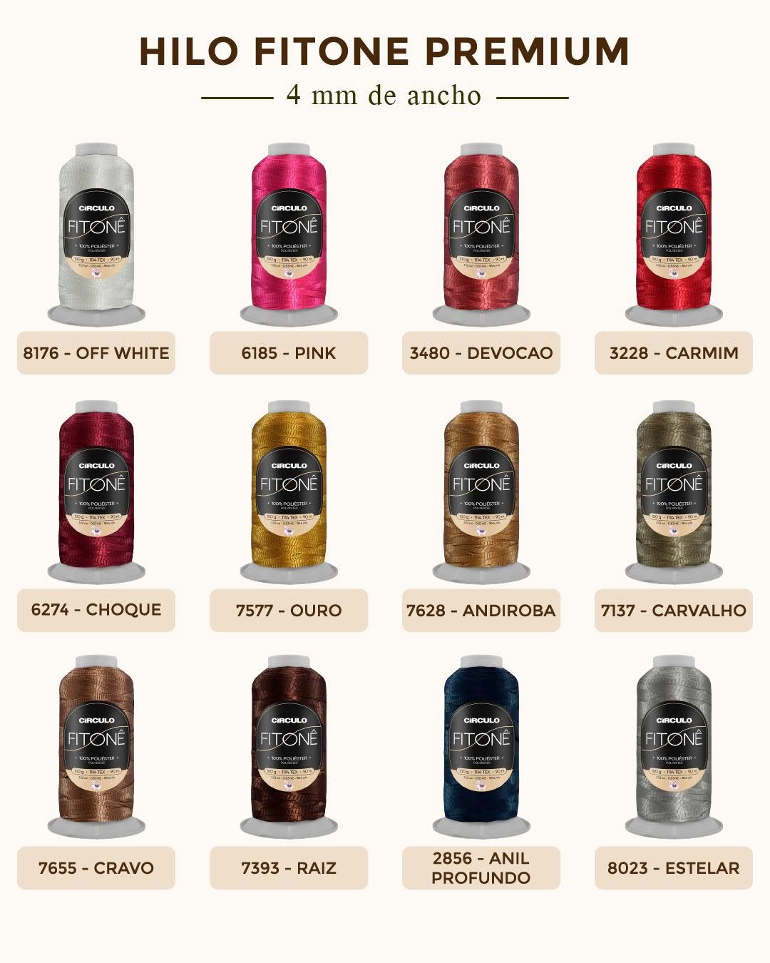 Colores disponibles de Fitone