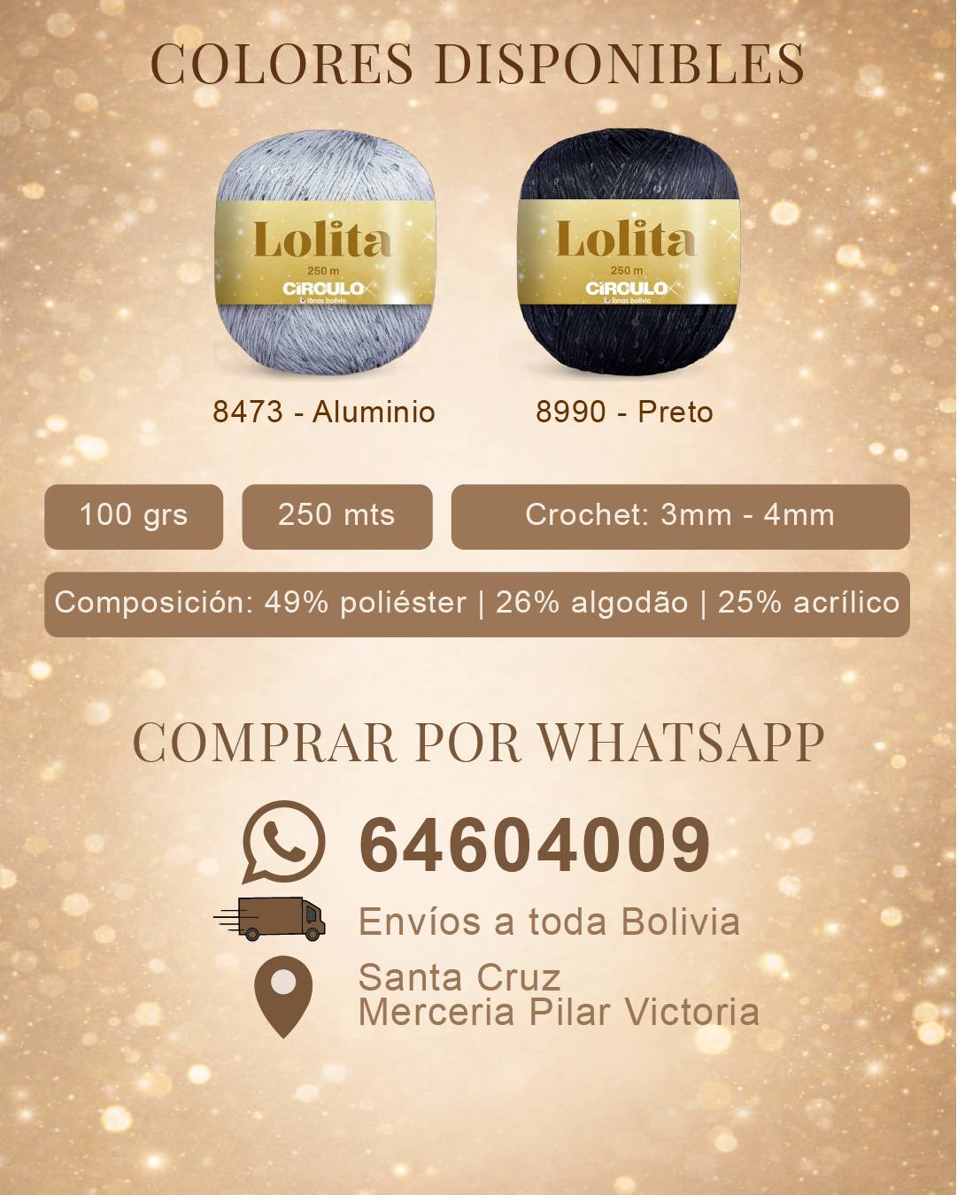 Colores disponibles de Lolita