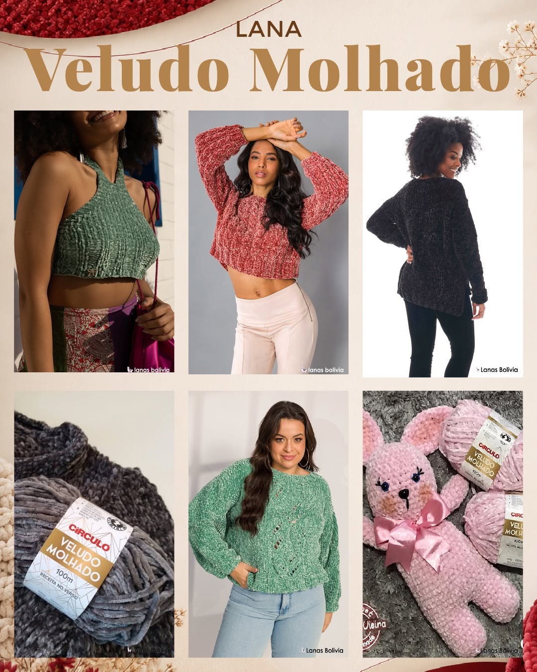 Colores disponibles de Veludo Molhado