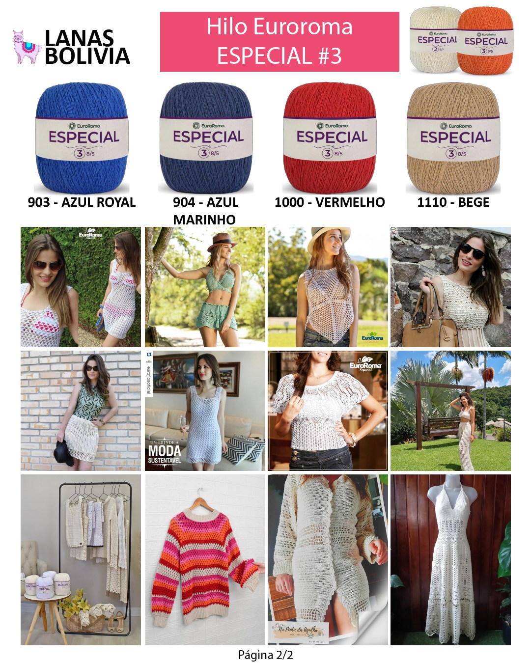 Colores disponibles de Especial