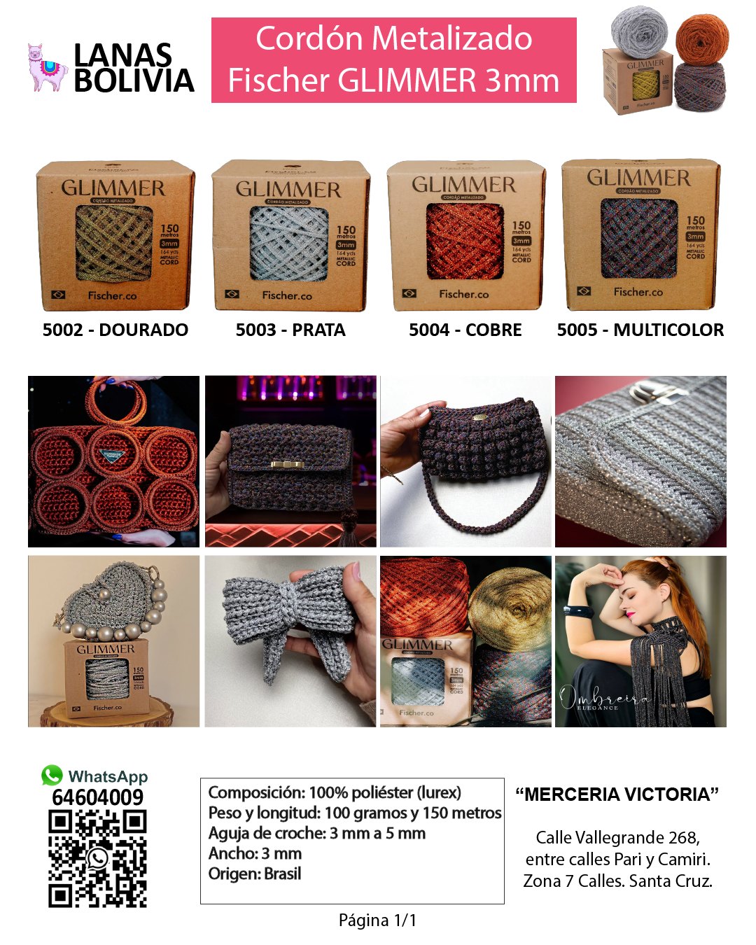 Colores disponibles de Glimmer
