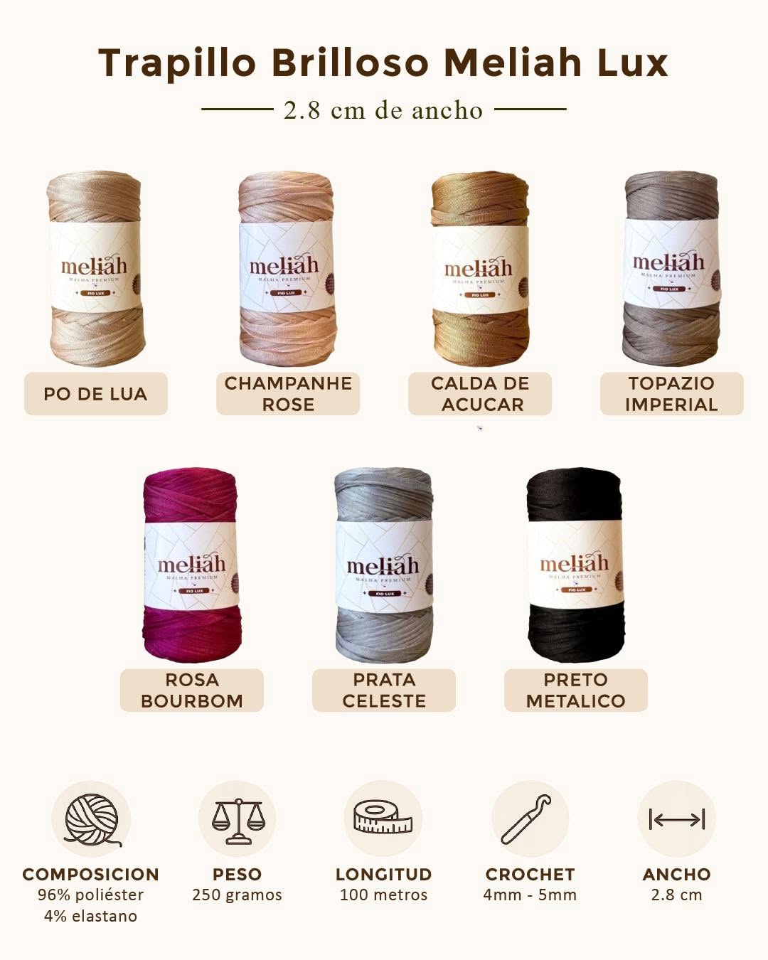 Colores disponibles de Lux